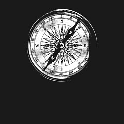 Свитшот хлопковый мужской Компас и Походы, цвет: черный — фото 2