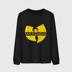 Свитшот хлопковый мужской Wu tang logo, цвет: черный