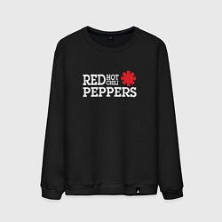 Свитшот хлопковый мужской RHCP Logo Red Hot Chili Peppers, цвет: черный