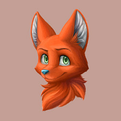 Свитшот хлопковый мужской Милая лисичка Cute fox, цвет: пыльно-розовый — фото 2