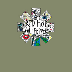 Свитшот хлопковый мужской RHCP - Really High & Crazy People, цвет: авокадо — фото 2