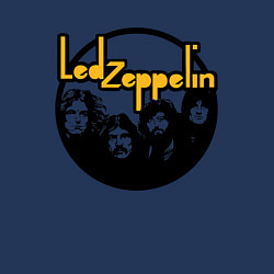 Свитшот хлопковый мужской Led Zeppelin Лед Зеппелин, цвет: тёмно-синий — фото 2