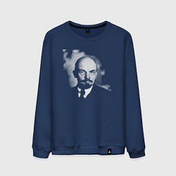 Свитшот хлопковый мужской Владимир Ленин, цвет: тёмно-синий