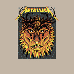 Свитшот хлопковый мужской Metallica Lion, цвет: миндальный — фото 2