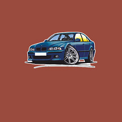 Свитшот хлопковый мужской BMW Blue, цвет: кирпичный — фото 2