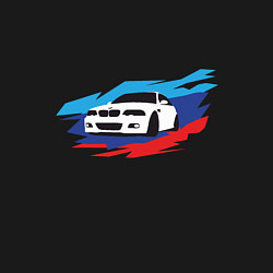 Свитшот хлопковый мужской BMW True, цвет: черный — фото 2
