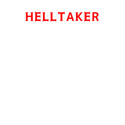 Свитшот хлопковый мужской Helltaker logo, цвет: белый — фото 2