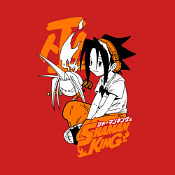 Свитшот хлопковый мужской ШАМАН КИНГ SHAMAN KING ЙО, цвет: красный — фото 2