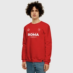 Свитшот хлопковый мужской Roma Форма Чемпионов, цвет: красный — фото 2