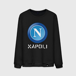 Свитшот хлопковый мужской SSC NAPOLI Napoli, цвет: черный