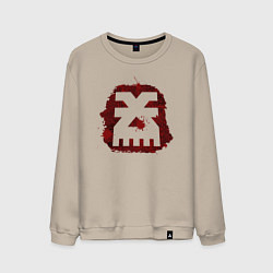 Свитшот хлопковый мужской Знак Кхорна пятно, цвет: миндальный