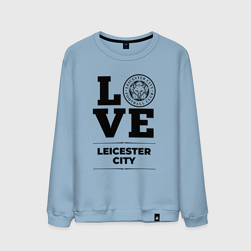Мужской свитшот Leicester City Love Классика / Мягкое небо – фото 1
