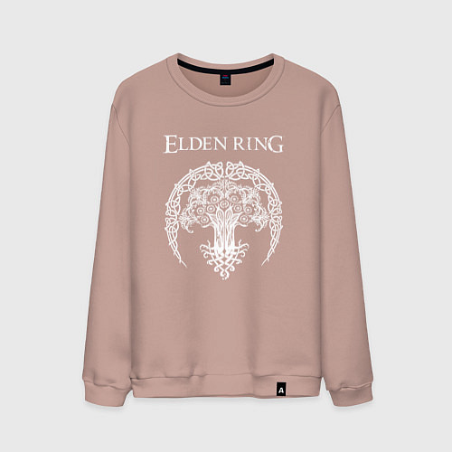 Мужской свитшот ДРЕВО ELDEN RING / Пыльно-розовый – фото 1