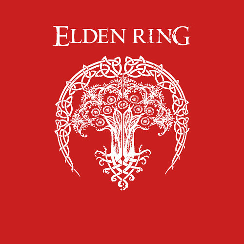Мужской свитшот ДРЕВО ELDEN RING / Красный – фото 3