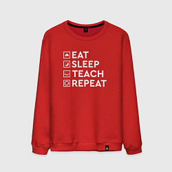 Мужской свитшот Eat sleep TEACH repeat