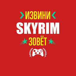 Свитшот хлопковый мужской Извини Skyrim Зовет, цвет: красный — фото 2