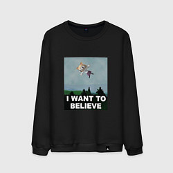 Мужской свитшот Neco Arc want to believe