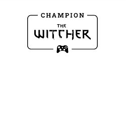 Свитшот хлопковый мужской The Witcher Gaming Champion: рамка с лого и джойст, цвет: белый — фото 2