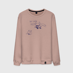 Мужской свитшот GET OVER HERE Hollow Knight