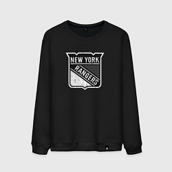 Свитшот хлопковый мужской New York Rangers Серый, цвет: черный