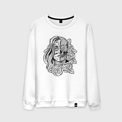 Мужской свитшот Undead Sugar Skull Calavera Катрина День Мёртвых