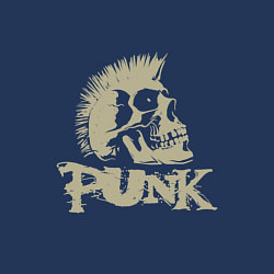 Свитшот хлопковый мужской Punk Skull, цвет: тёмно-синий — фото 2