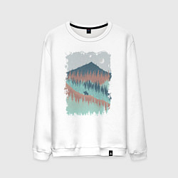 Мужской свитшот Две медведика в горах