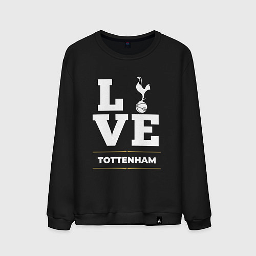 Мужской свитшот Tottenham Love Classic / Черный – фото 1