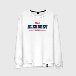 Мужской свитшот Team Alekseev Forever фамилия на латинице