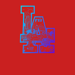 Свитшот хлопковый мужской Los angeles lakers баскетбол, цвет: красный — фото 2