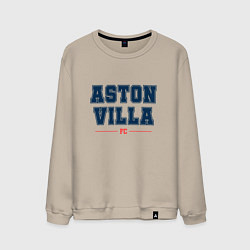 Свитшот хлопковый мужской Aston Villa FC Classic, цвет: миндальный