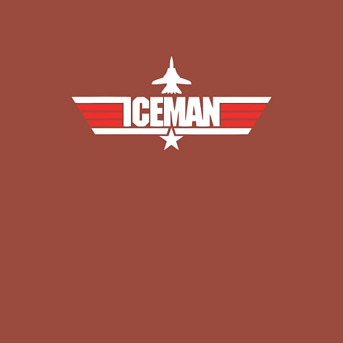 Мужской свитшот Iceman top gan / Кирпичный – фото 3