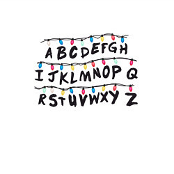 Свитшот хлопковый мужской STRANGER THINGS ALPHABET, цвет: белый — фото 2
