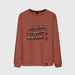 Мужской свитшот STRANGER THINGS ALPHABET