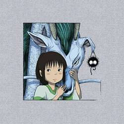 Свитшот хлопковый мужской Haku & Sen, цвет: меланж — фото 2