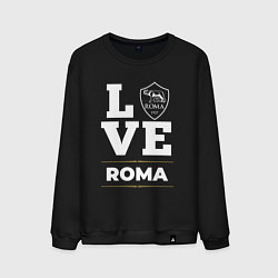 Свитшот хлопковый мужской Roma Love Classic, цвет: черный