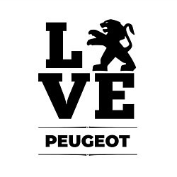 Свитшот хлопковый мужской Peugeot Love Classic, цвет: белый — фото 2