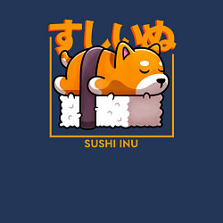 Свитшот хлопковый мужской Sushi inu, цвет: тёмно-синий — фото 2