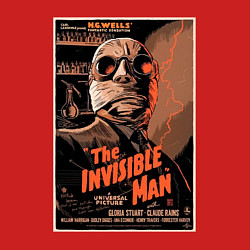 Свитшот хлопковый мужской The invisible man, цвет: красный — фото 2