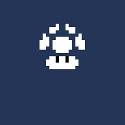 Свитшот хлопковый мужской Супергриб Гриб жизни из Марио, цвет: тёмно-синий — фото 2