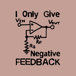 Свитшот хлопковый мужской Инженер - I only give negative feedback, цвет: пыльно-розовый — фото 2