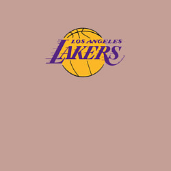 Свитшот хлопковый мужской Лос-Анджелес Лейкерс NBA, цвет: пыльно-розовый — фото 2