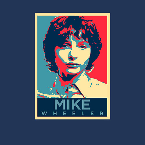 Мужской свитшот Stranger Things Майк / Тёмно-синий – фото 3