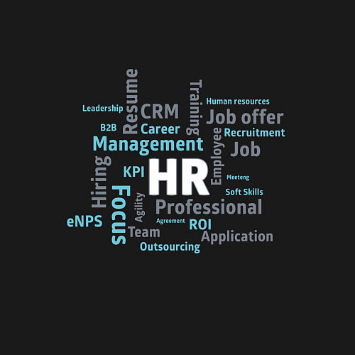 Мужской свитшот HR terms / Черный – фото 3