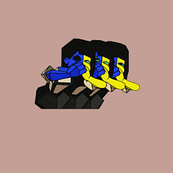 Свитшот хлопковый мужской Ena vomit, цвет: пыльно-розовый — фото 2