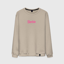 Свитшот хлопковый мужской Barbie mini logo, цвет: миндальный