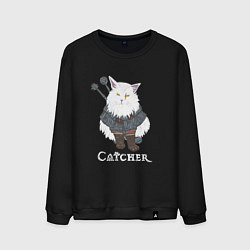 Свитшот хлопковый мужской Котьмак, цвет: черный