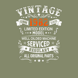 Свитшот хлопковый мужской Винтаж 1982 лимитированная серия, цвет: авокадо — фото 2