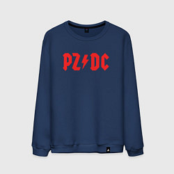 Свитшот хлопковый мужской PZDC ACDC, цвет: тёмно-синий