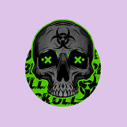 Свитшот хлопковый мужской SKULL TOXIC, цвет: лаванда — фото 2